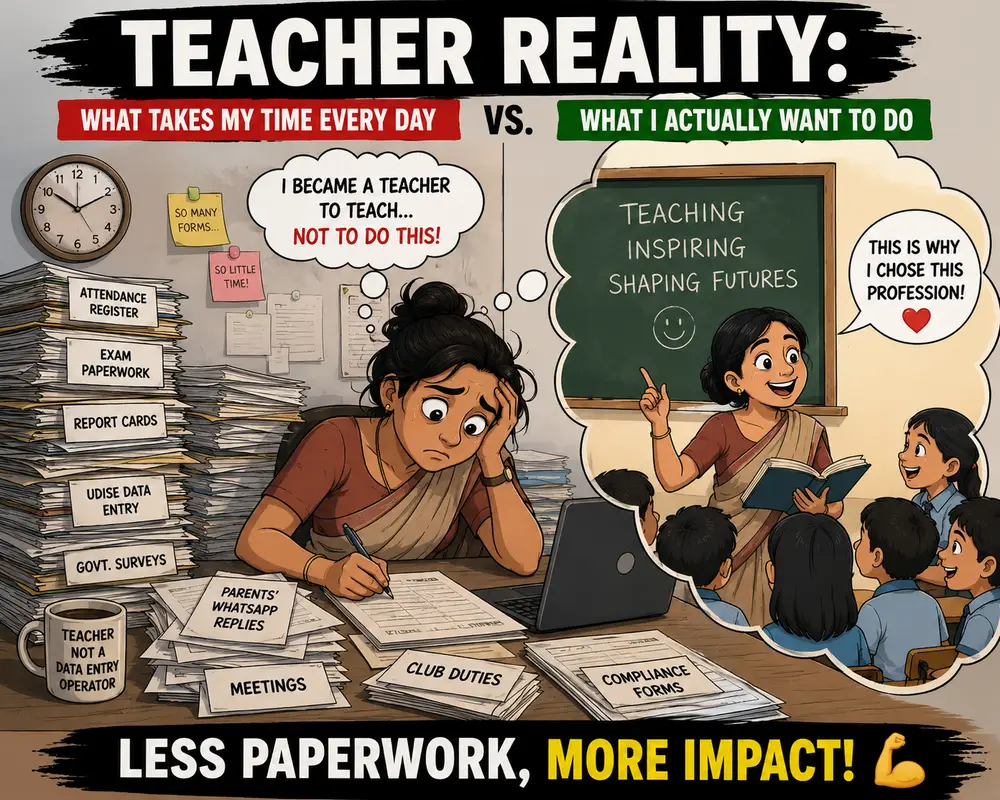 Serious question for teachers: Is paperwork becoming a bigger job than teaching?